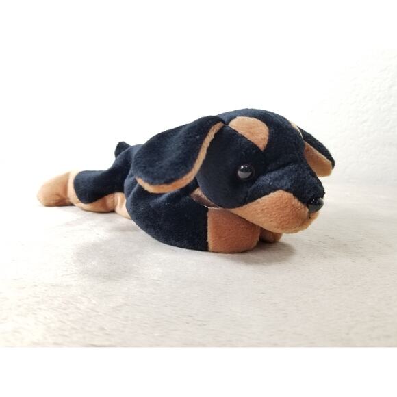 TY Beanie Babies Doby The Doberman 1996 Stuffed Animal Plush Toy 8" Vintage - Picture 5 of 12